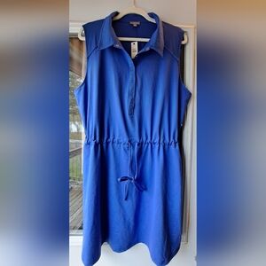 NWT TALBOTS Sleeveless Blue Dress Size XL